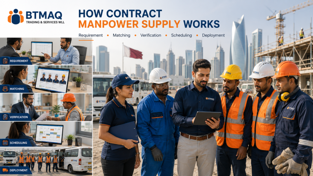 How contract manpower supply works in Qatar from workforce requirement to deployment