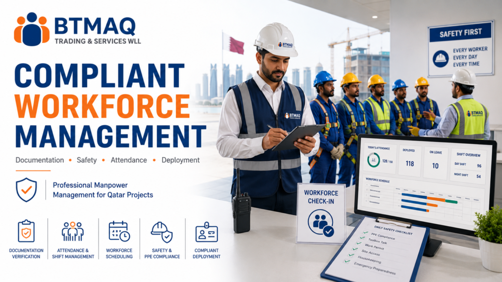 manpower compliance and workforce management in Qatar with documentation safety and deployment support