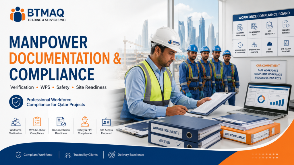 manpower documentation and compliance in Qatar for safe and compliant workforce deployment
