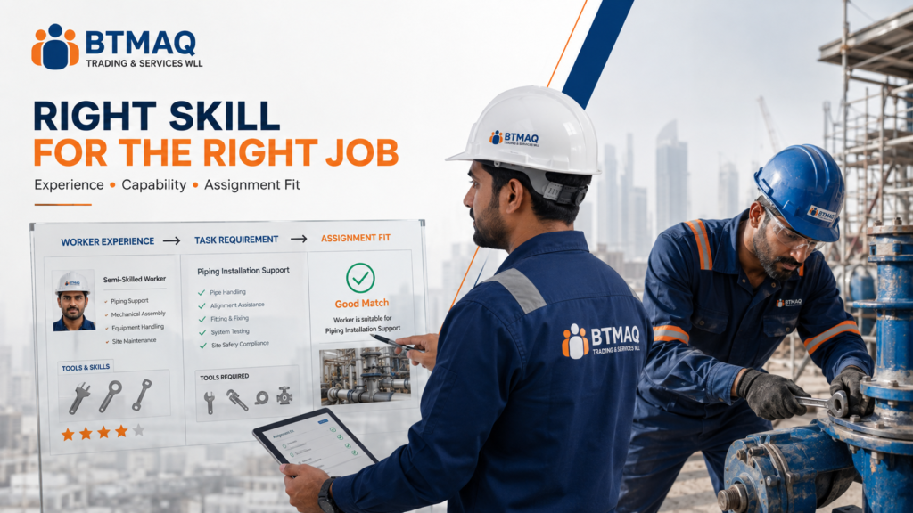 Semi-Skilled Manpower Supply matching worker experience with the right job in Qatar