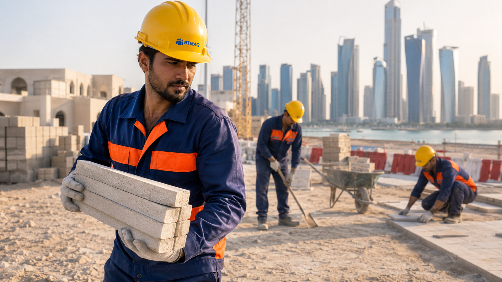 Unskilled Manpower Supply in Qatar with general workers performing practical support tasks