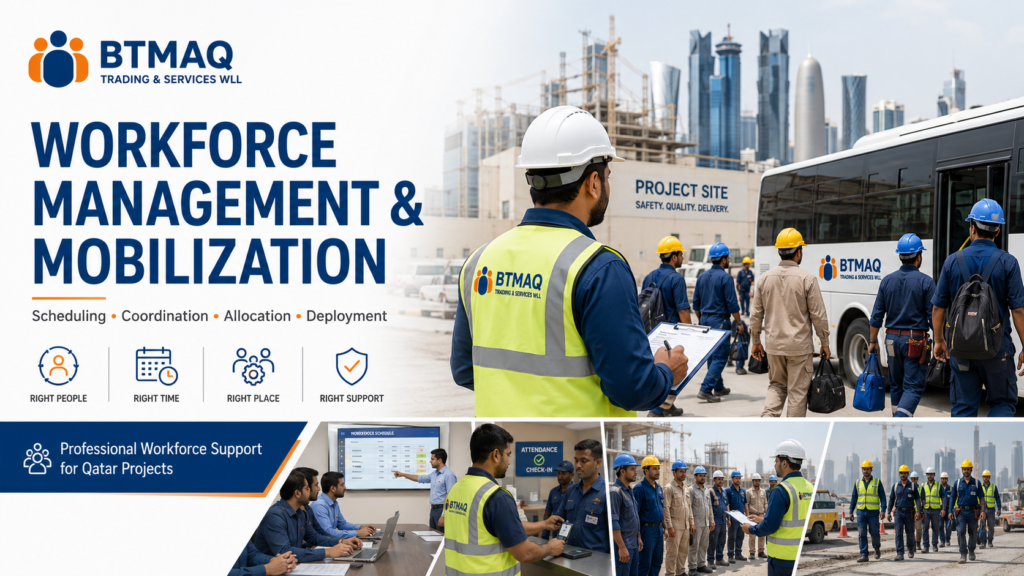 workforce management and mobilization services in Qatar for project deployment and manpower coordination